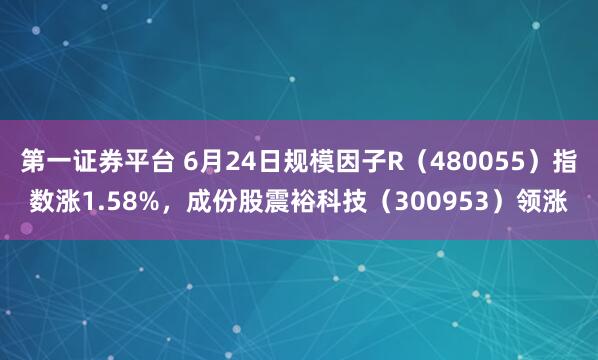 第一证券平台 6月24日规模因子R(480055)指数涨1.58%,成份股震裕科技(300953)领涨