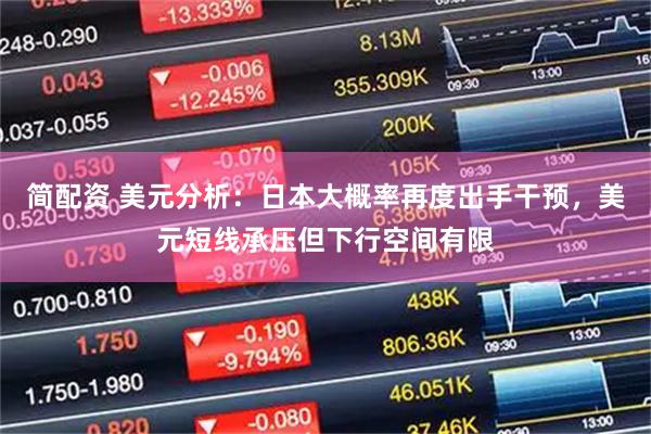 简配资 美元分析：日本大概率再度出手干预，美元短线承压但下行空间有限